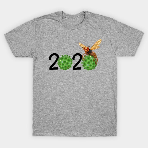 The Bugs of 2020 (green) T-Shirt by RollingDonutPress